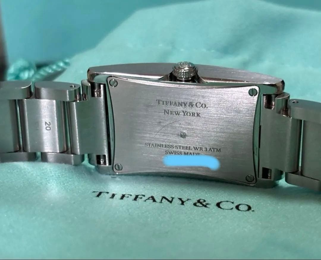 TIFFANY & Co. East West Navy Blue Dial Battery Replaced JDM JP image 4