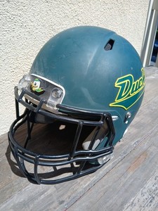 Oregon Ducks College Football Team Game Issued Worn Used Riddell Speed Helmet