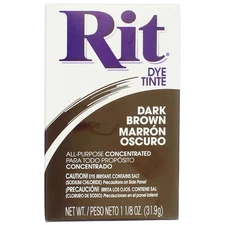 6 Pack Rit All-Purpose Powder Dye, Dark Brown, 1.125 oz