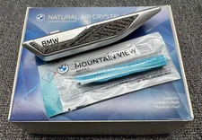BMW NATURAL AIR SILVER FRESHENER SWAROVSKI CRYSTAL MOUNTAIN VIEW STARTER KIT