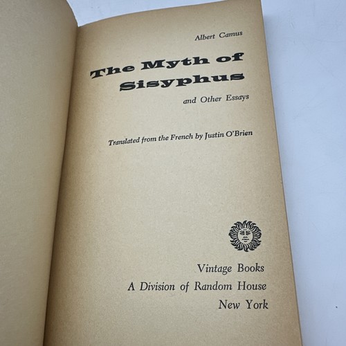 The Myth of Sisyphus and Other Essays By Albert Camus 1955 Vintage AC265 - Foto 9 di 10