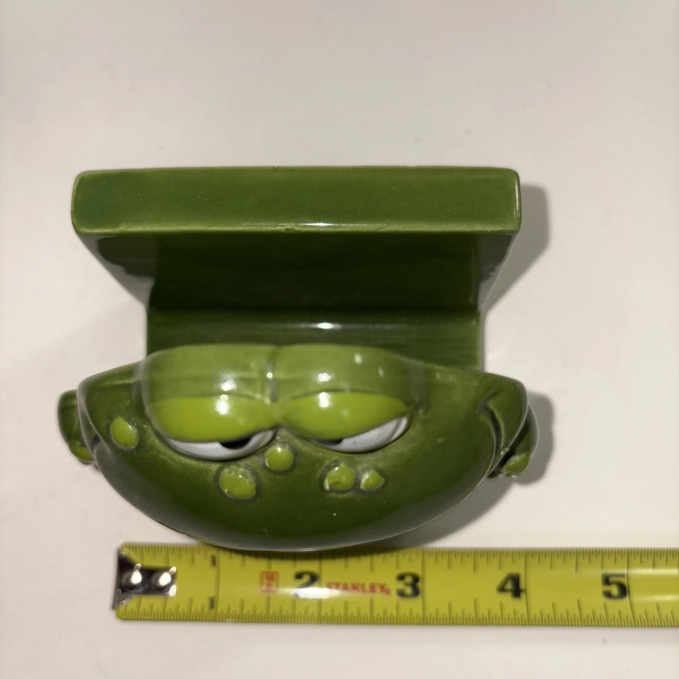 De Colección Holt Howard Difícil de Encontrar Rana Pared Porta Letras Ojos Grandes Kitsch 1973 No.5236 Japón Foto 2 de 4