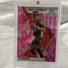 2020 Panini Mosaic - NFL Debut Joe Burrow #261 Camo Pink Mosaic Prizm (RC)