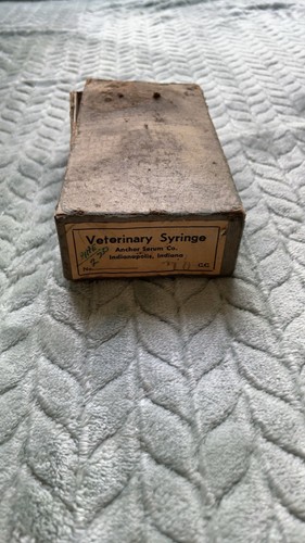 Antique Veterinary Medicine Injectors Original Box Lots Of 4 Different Syringes
