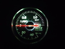 Blitz 45mm Mini Mechanical Boost Gauge Turbo Meter Working Illumination Tested Blitz 45mm Mini Mechanical Boost Gauge Turbo Meter Working Illumination Tested