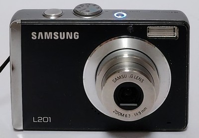 Samsung L201 10.2MP Digital Camera Black Tested Working W/ Battery