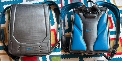 Sac d'école japonais Randoseru sac à dos enfant NiKE gris bleu Japon #03 - Photo 1/4