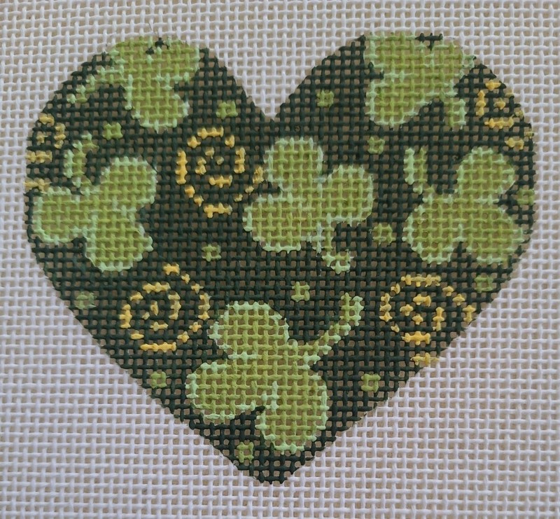 CH/DANJI DESIGNS*HP NEEDLEPOINT*CLOVER HEART