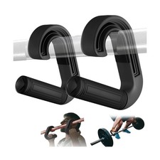 Neutral Grip Handles for Pull Up, Ergonomic Hooks for Barbell Row and Deadlift