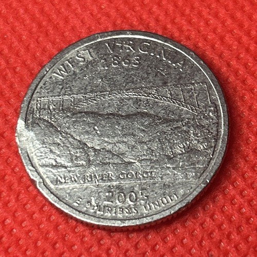 2005 P Obv & Reverse ERRORS West Virginia Quarter US Coin - Picture 2 of 11