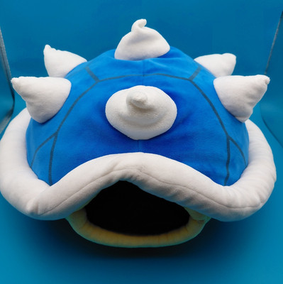 Plüsch Mario Kart Club Mocchi-Mocchi Kissen Stachel blau Tomy Nintendo ca. 40cm