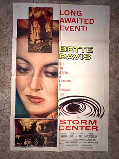 Storm Center 1956 Movie Poster 27x41 Bette Davis Brian Keith Kim Hunter
