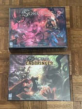 SORCERER Board Game Plus Sorcerer Endbringer Expansion Complete SEALED