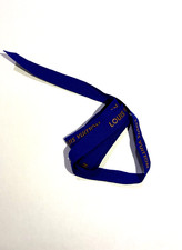 Louis Vuitton Gift Ribbon, Blue with Gold Logo 80 in x 1/2 inch, One Piece, used