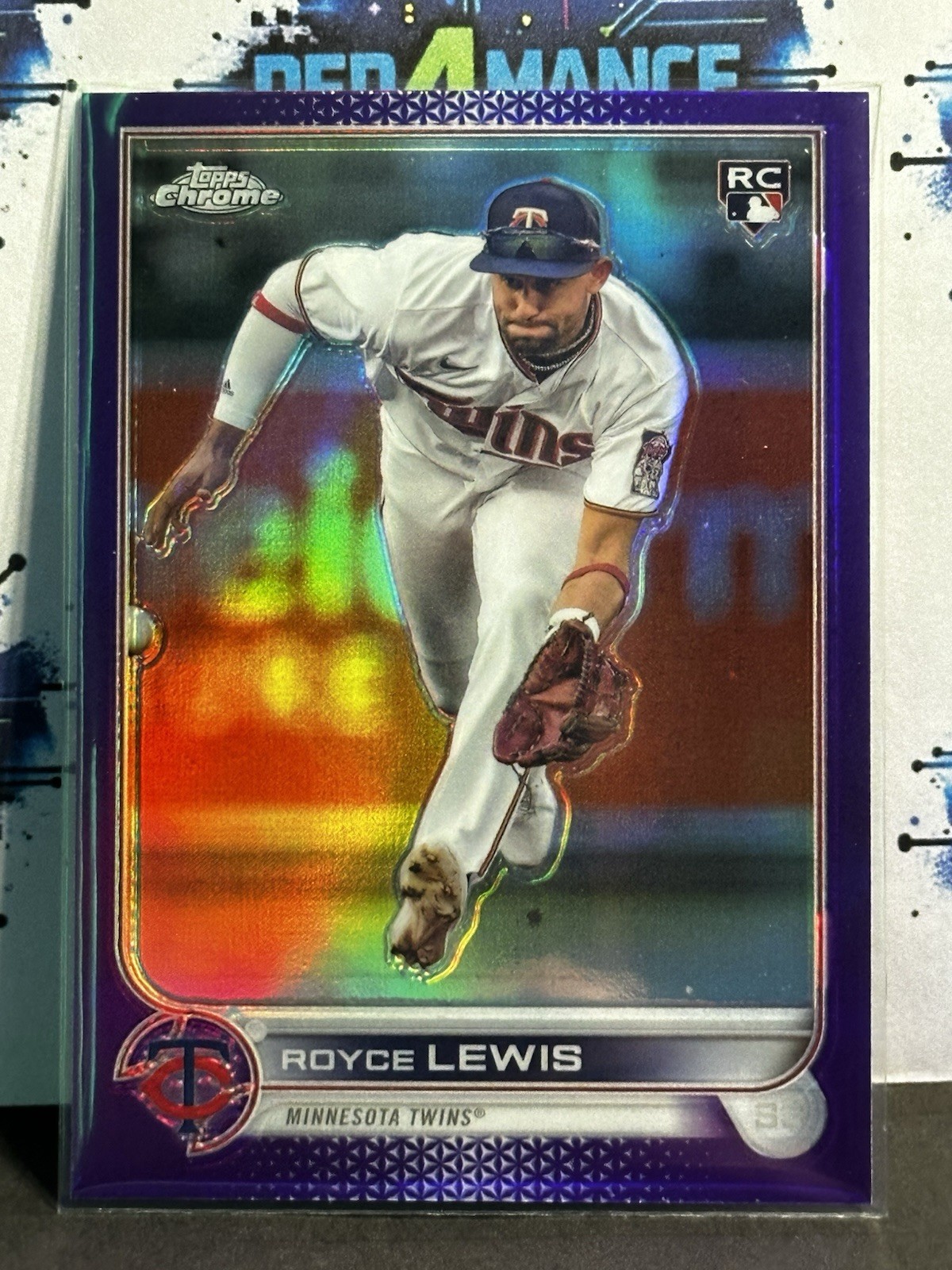 2022 Topps Chrome Update Series - Royce Lewis #USC143 Purple Refractor (RC)
