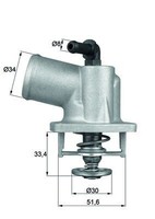 Mahle Thermostat, KüHlmittel TI 55 92D FüR Opel