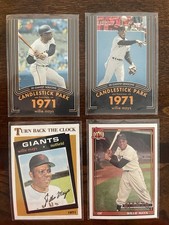 Willie Mays 4 Card Insert Lot