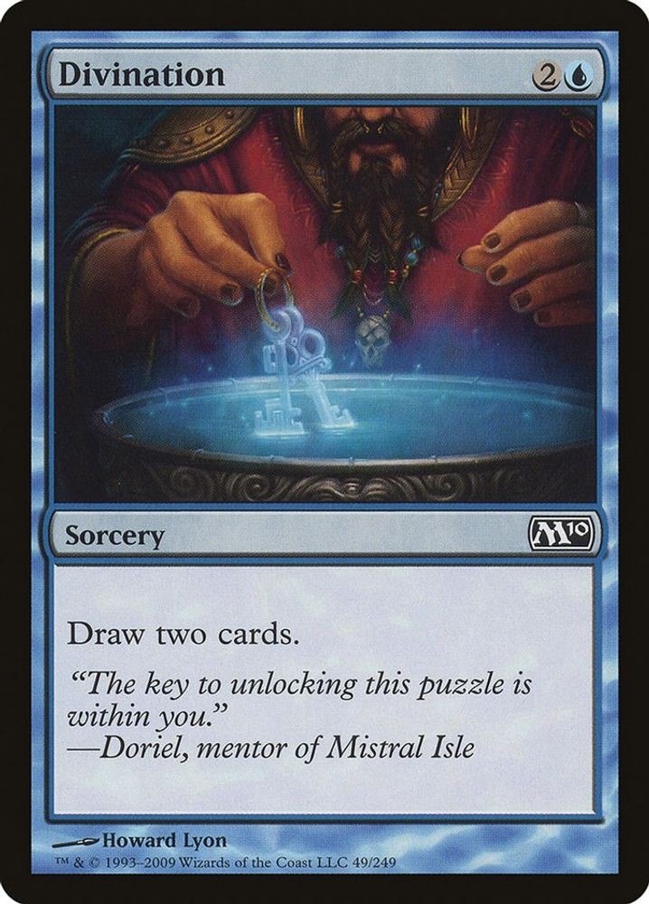 2009 Magic: The Gathering: Magic 2010 (M10) - Divination (#49, C, Near Mint)