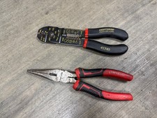Craftsman Professional wire stripper and crimper and needle nose pliers