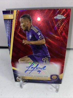 2024 Topps Chrome MLS Luis Muriel /5 Red Wave Auto Orlando City | eBay