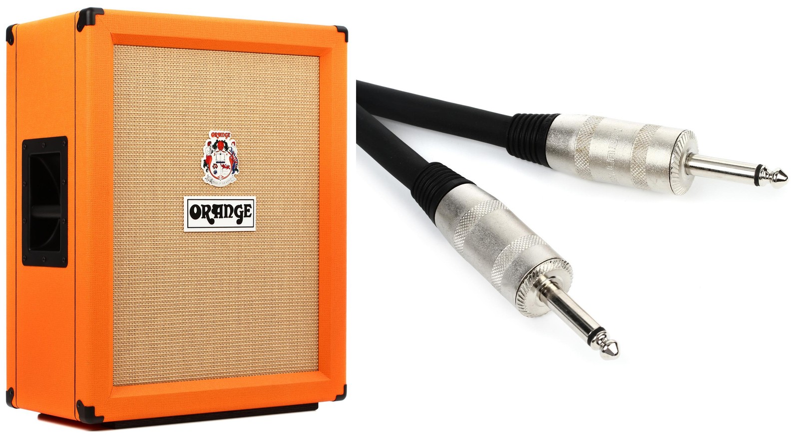 Orange PPC212-V Guitar Cab with Pro Co S12-3 Cable Value Bundle