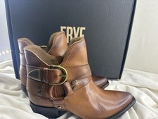 frye boots women Sacha Multi Strap Caramel Bootie Size 7M