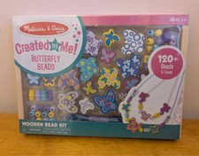 New in package Melissa and Doug Created By Me Butterfly Beads wooden bead kit