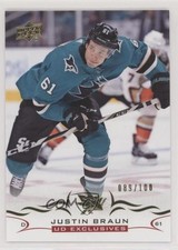 2018-19 Upper Deck UD Exclusives 89/100 Justin Braun #403 07r0
