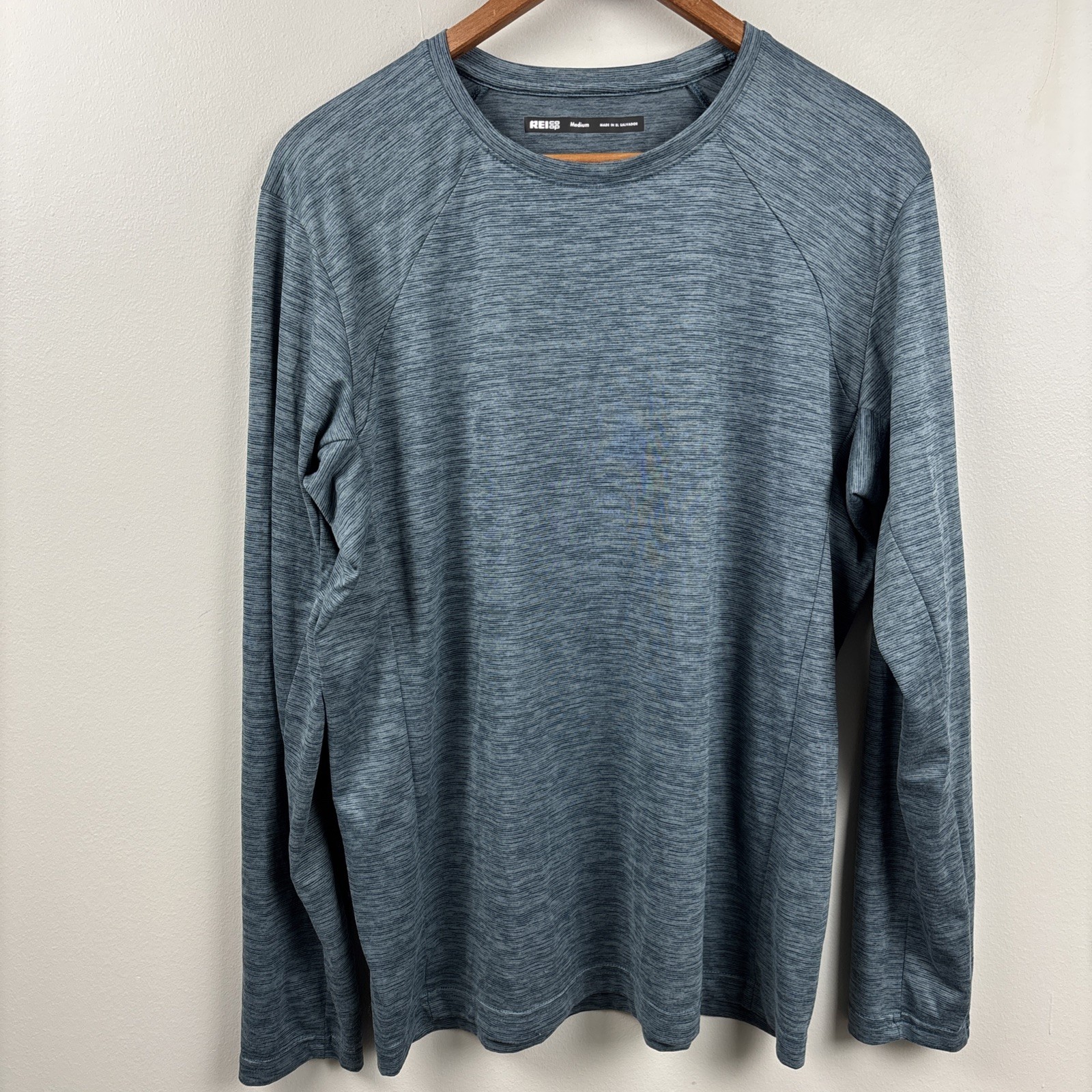 REI Co-Op Active Pursuits Long Sleeve Crew T-Shirt Mens Medium Blue 140961 Base