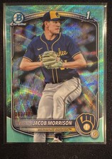 2025 Bowman Draft - Chrome Jacob Morrison #BDC-42 Aqua Wave Refractor /125 (RC)