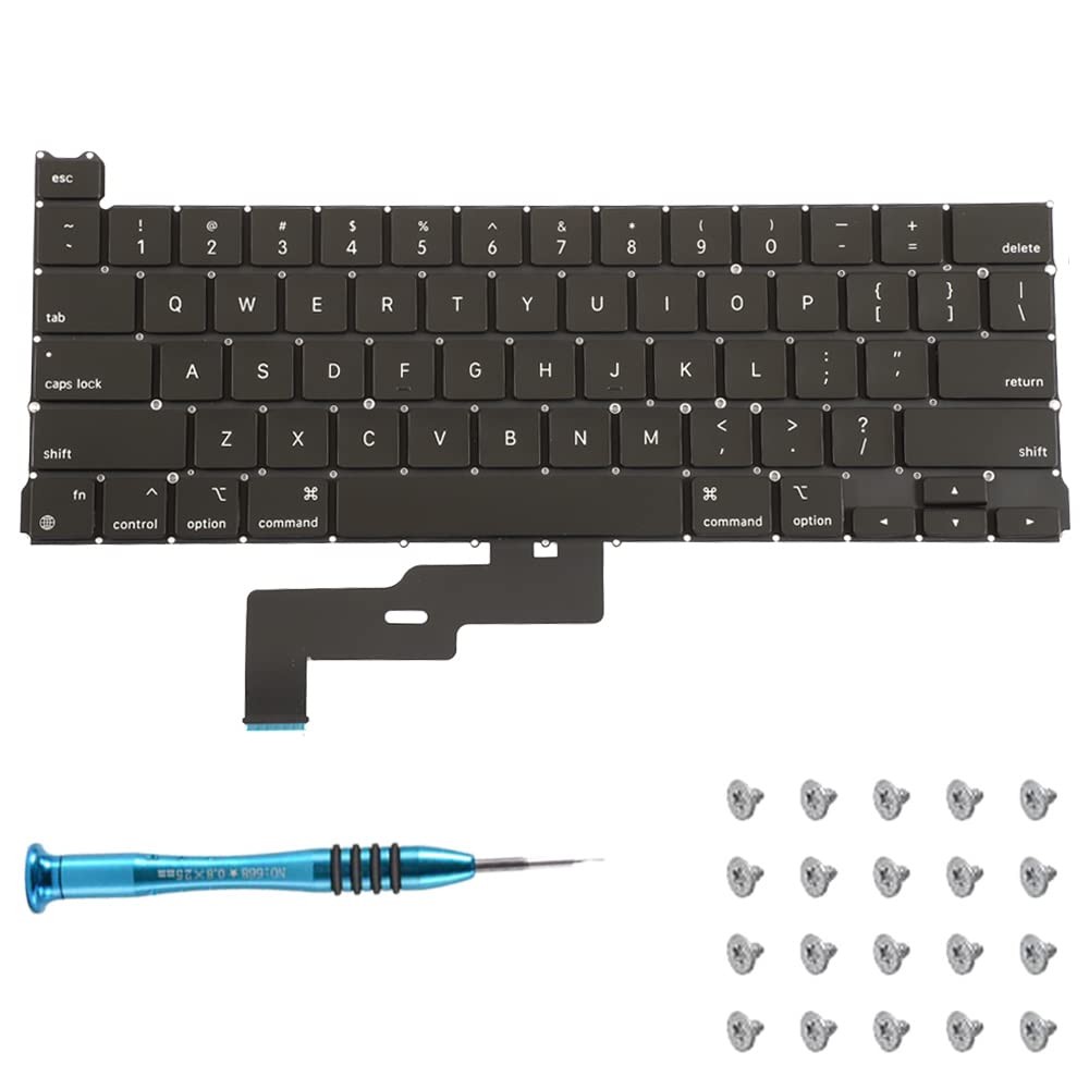 Keyboard Replacement MacBook Pro 13 A2338 2020 US Layout Screws