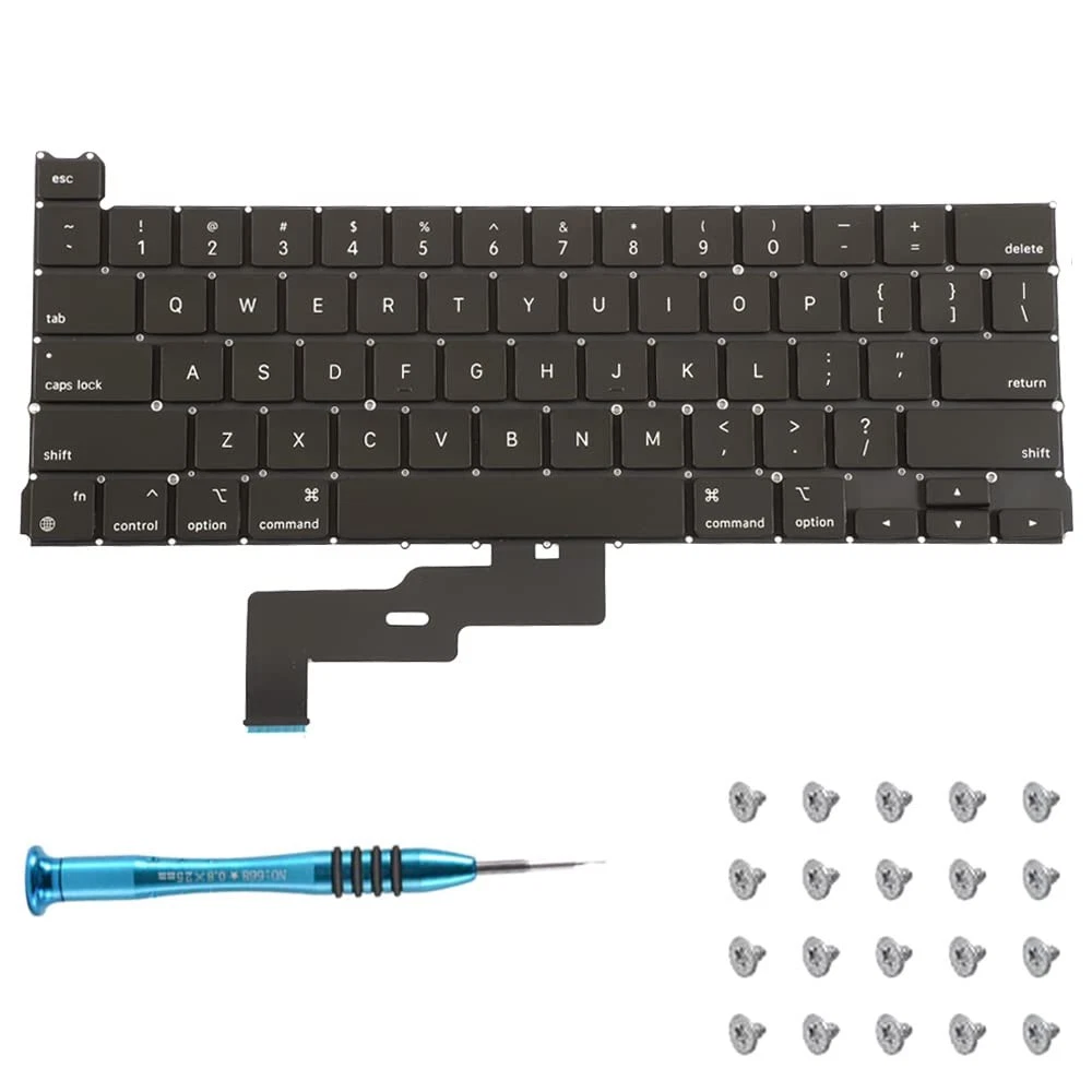 Keyboard Replacement MacBook Pro 13 A2338 2020 US Layout Screws