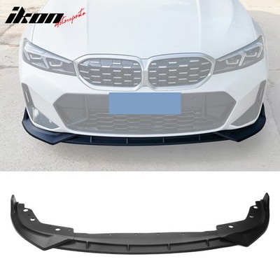 Fits 23-26 BMW G20 3 Series M Sport M340i IKON Front Bumper Lip Matte Black - PP