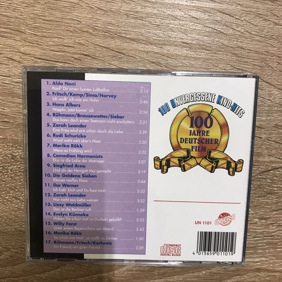 100 Unvergessene Kino-Hits - 100 Jahre Deutscher Film - CD Zustand gut D - Bild 3 von 3