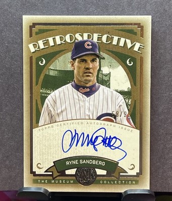 2025 Topps Museum Retrospective Signatures Ryne Sandberg Auto /99 HOF Cubs