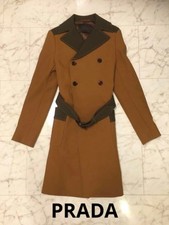 USED BEAUTIFUL CONDITION PRADA TWO-TONE COAT VERYGOOD