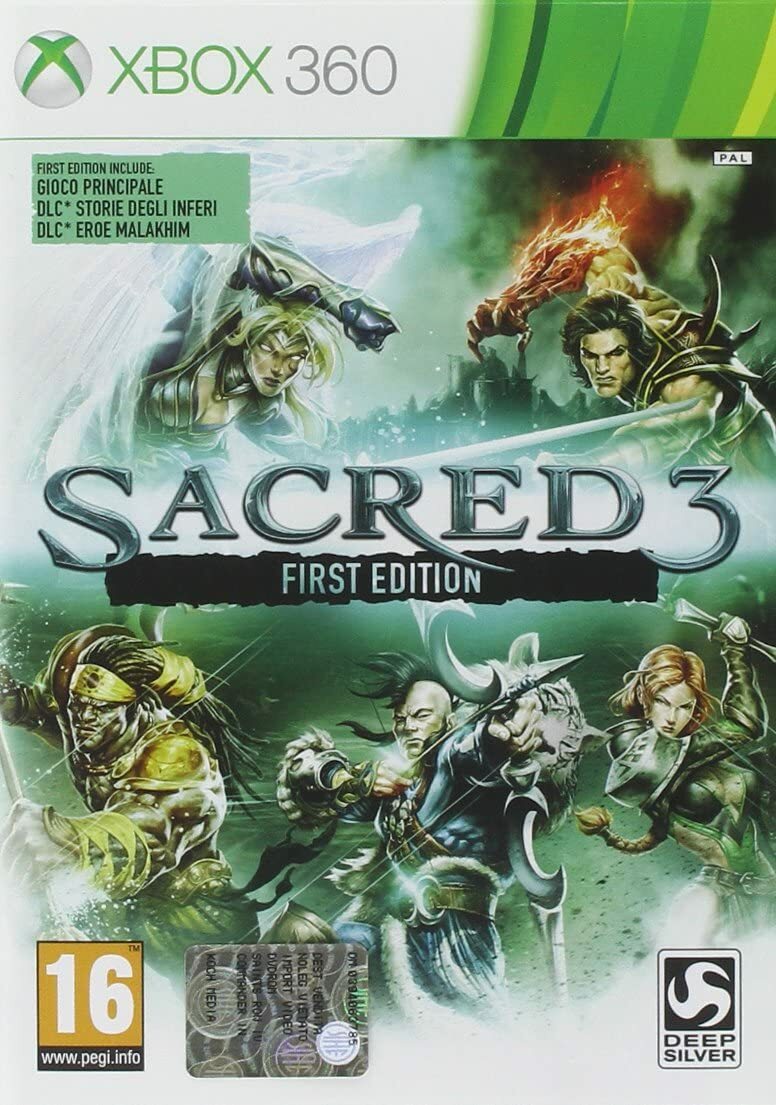 SACRED 3 FIRST EDITION XBOX 360 NUOVO