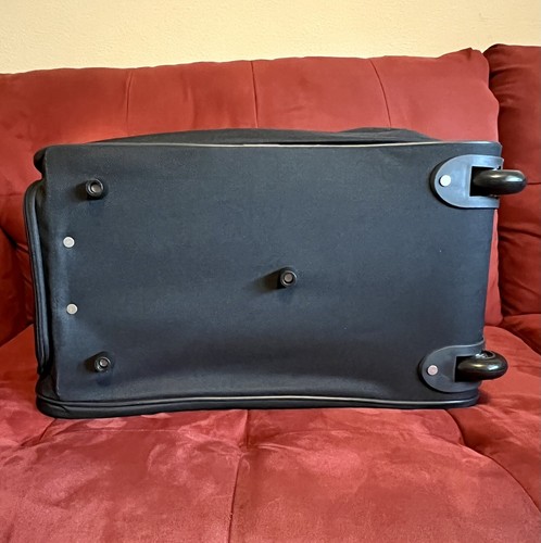 Mickey Mouse Black Rolling Duffle Bag 20” Pull Out Handle Disneyland Resort NWT - Picture 6 of 22