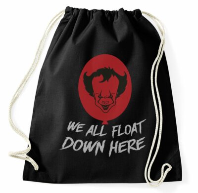 #1 Es It Turnbeutel We All Float Down Here Fan Pennywise Clown Rucksack