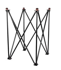 Steel Iron Adjustable Easy Foldable Carrom Board Stand Black, Large US