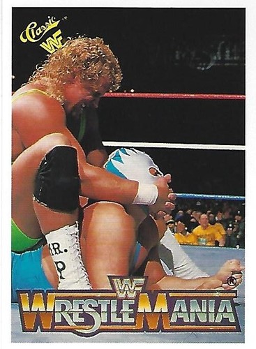 Blue Blazer Owen Hart Mr Perfect 1990 Classic WWF Wrestlemania Rookie Card 89 RC - Picture 3 of 12