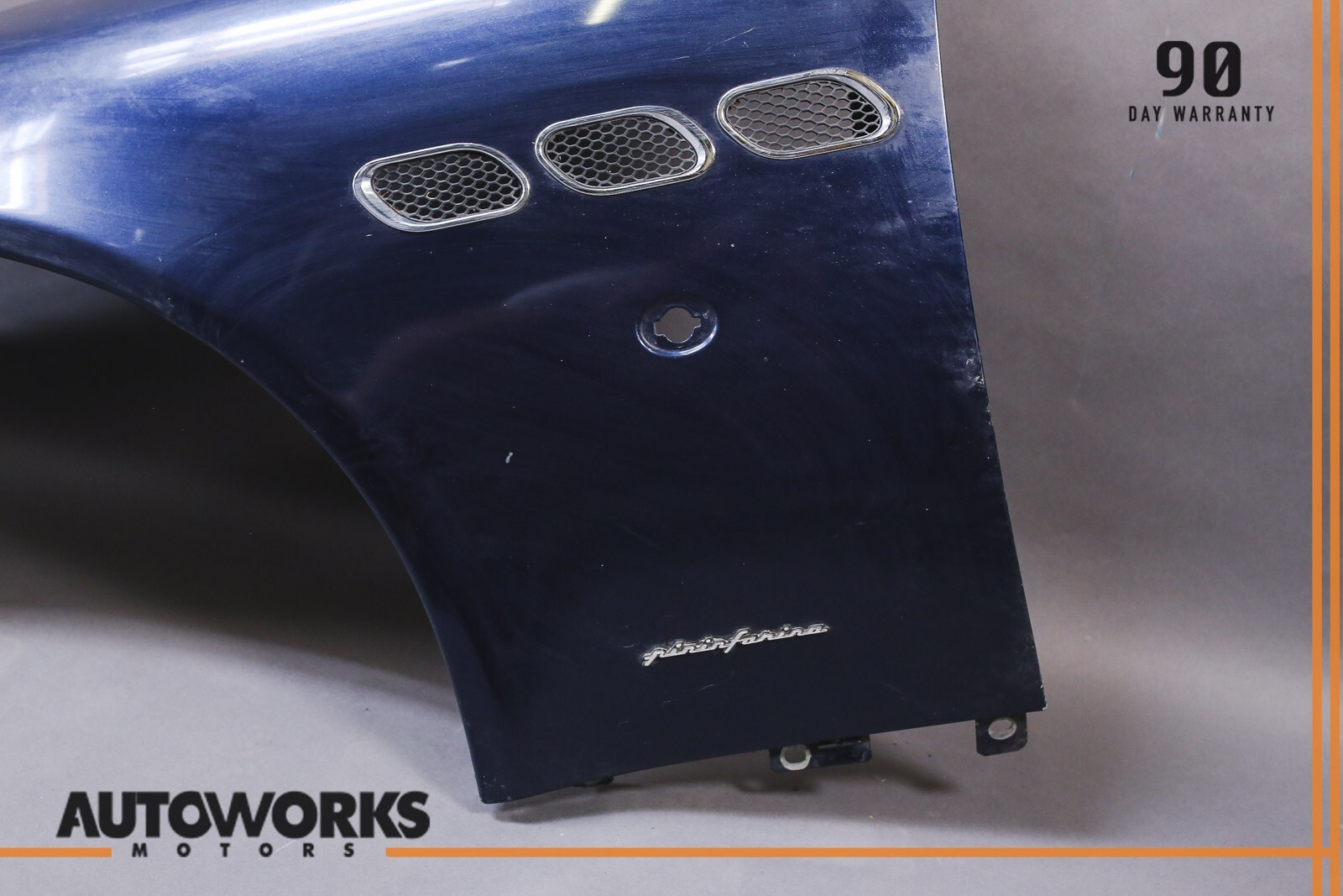 03-13 Maserati Quattroporte M139 Front Left Driver Side Fender Wing Blue OEM