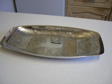 Vintage 'Cavalier' Silver Plated Oblong Engraved Serving Tray (2672)