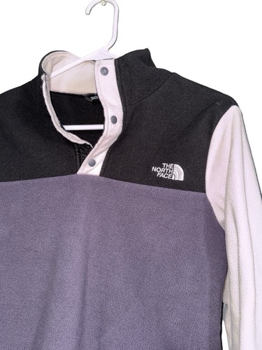 The North Face Glacier 1/4 Snap Fleece Jacket Girl XL (18) Pink Synchilla Vtg - Picture 2 of 8
