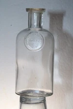 MILLEDGEVILLE GA MEDICINE BOTTLE GEO D CASE  4 3/4'' SCARCE SLUGPLATE