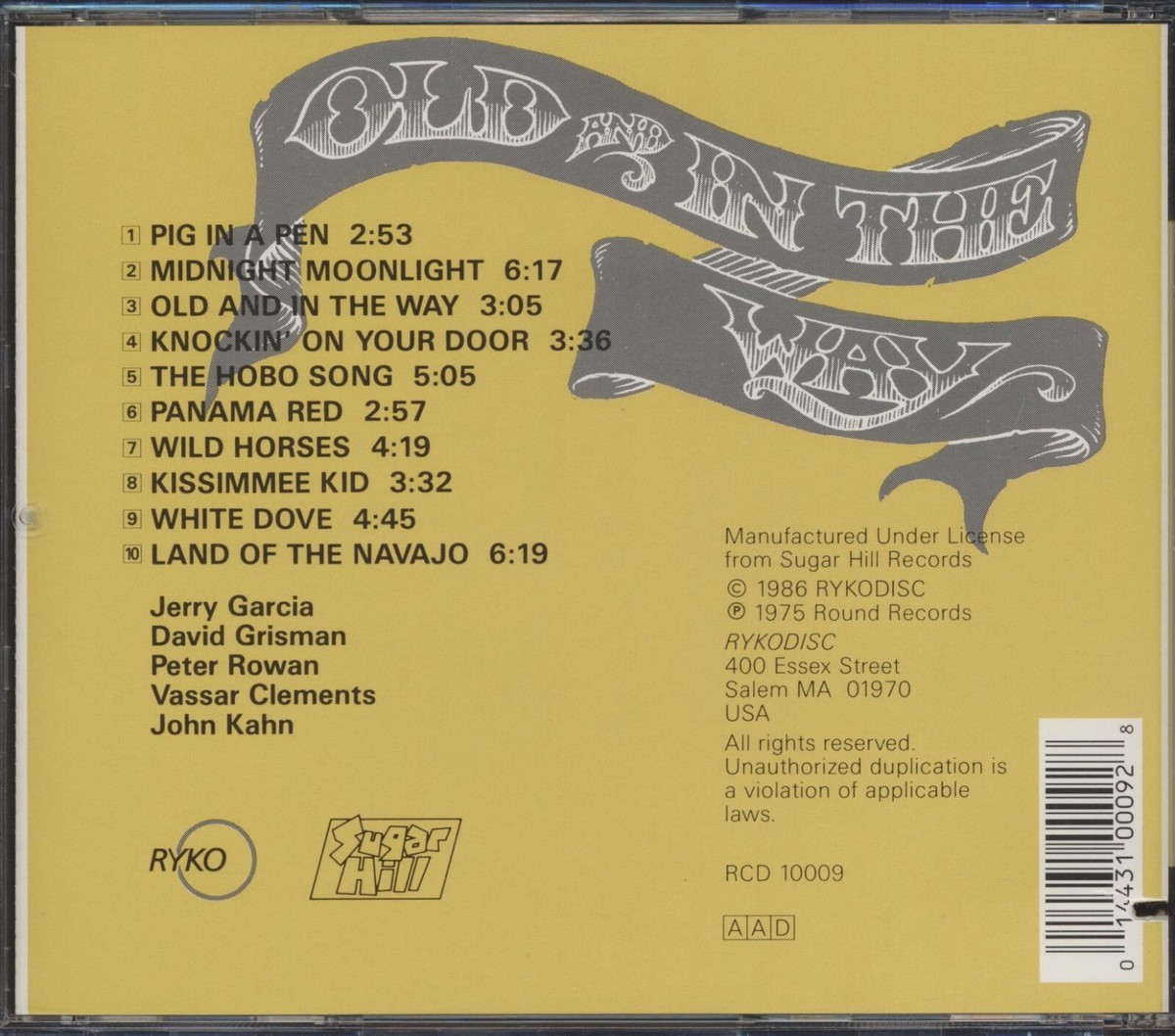 Jerry Garcia, Vassar Clements, David Grisman - Old & In The