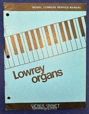 Original Lowrey Organs Service Manual / LC98KSG Venus Spinet