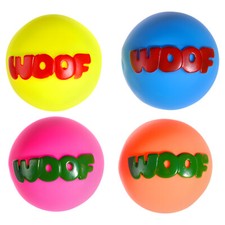 Pettimania Hundespielzeug Woof Ball 7,5 cm - Bunter Spa&szlig; f&uuml;r Hunde