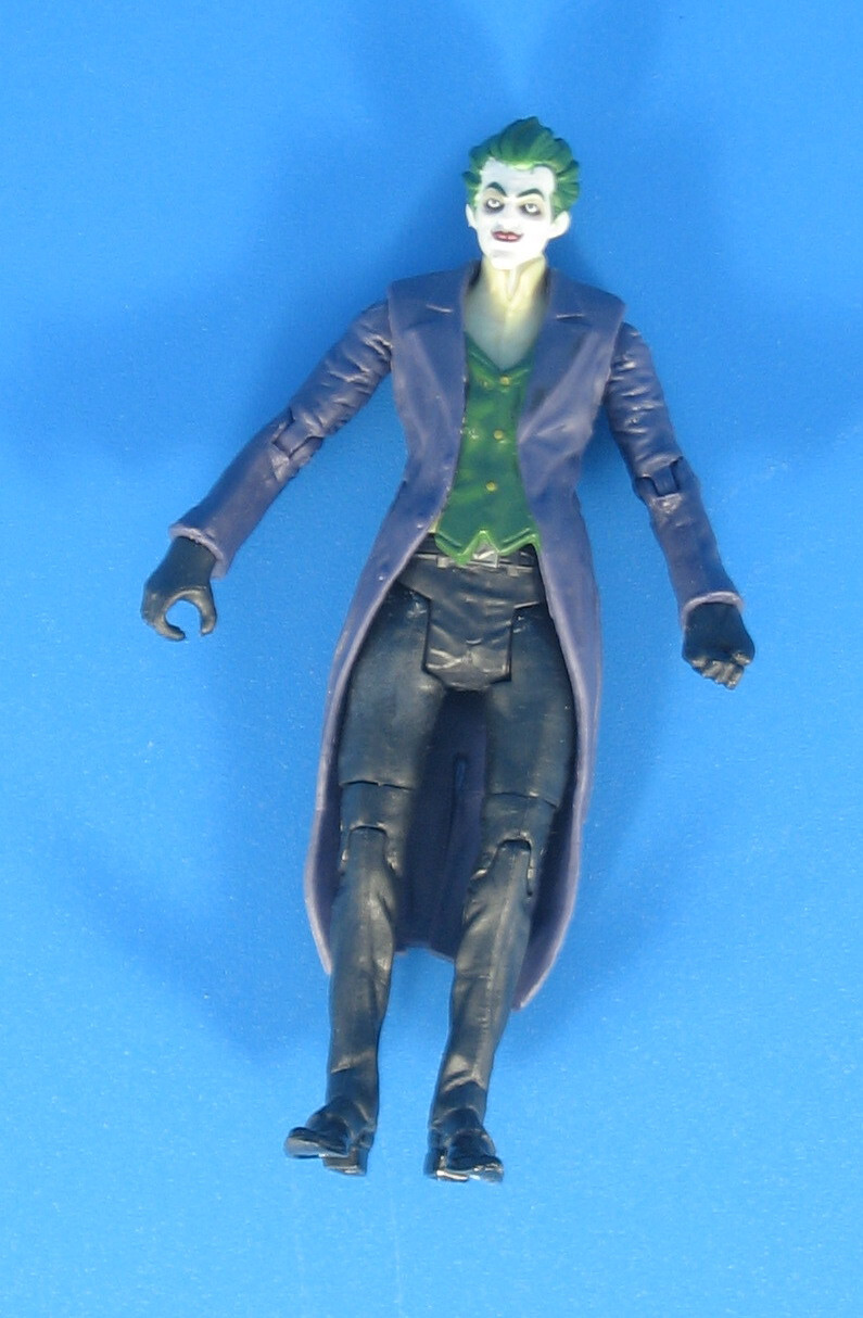 DC Joker 4" Action Figure 2014 Loose Mattel Multiverse Batman Arkham