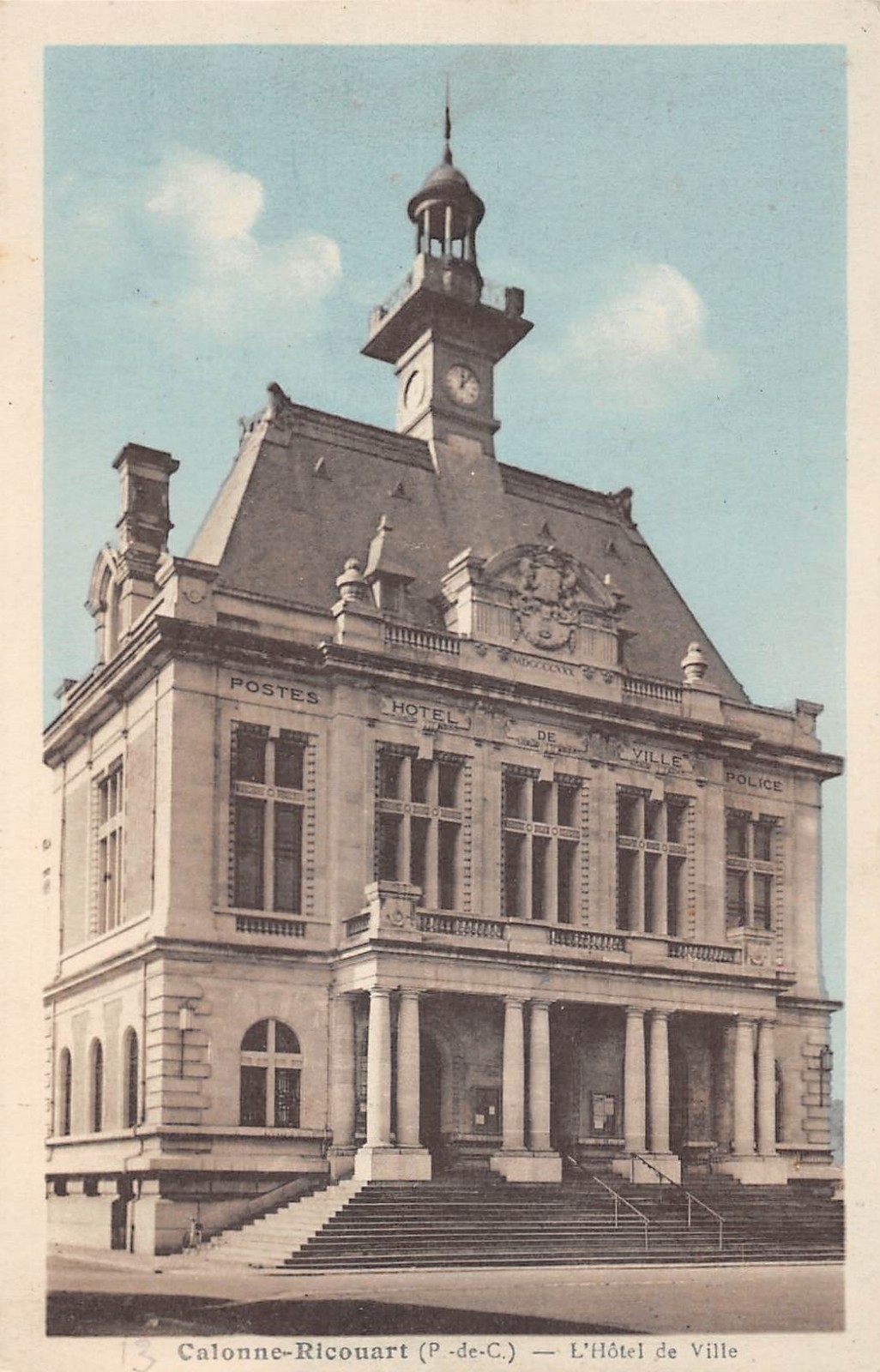 Ancienne Carte Postale CPA 62 Saint Omer - L'Hôtel De Ville, Début 1900